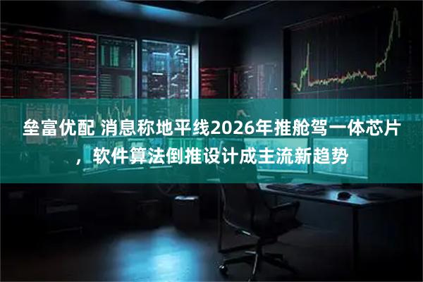垒富优配 消息称地平线2026年推舱驾一体芯片，软件算法倒推设计成主流新趋势